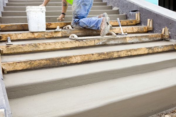 Concrete Steps Pouring in Dover