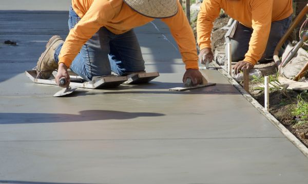 Cement Pad Construction in Dover