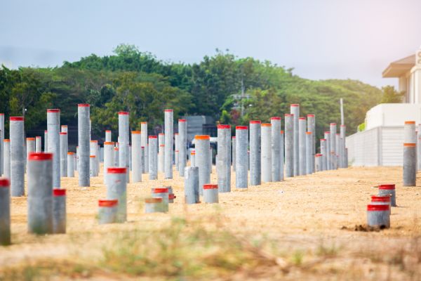 Concrete Pile Installation in Dover
